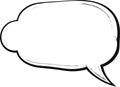 Blank empty speech bubbles comic Royalty Free Stock Photo