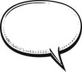 Blank empty speech bubbles comic Royalty Free Stock Photo