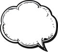 Blank empty speech bubbles comic Royalty Free Stock Photo