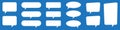 Blank empty speech bubbles. Speak bubble balloon, cartoon chatting box, message box. Royalty Free Stock Photo
