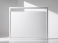 blank empty white screen board mockup for text or display.