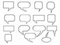 Blank empty white speech bubble icon comic cartoon vector