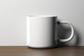 Blank enamel mug 3D rendering offers a versatile white mockup