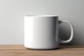 Blank enamel mug 3D rendering offers a versatile white mockup