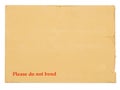 Blank envelope for important documents.