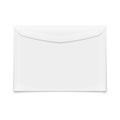 Blank envelope on white background. Royalty Free Stock Photo