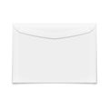 Blank envelope on white background. Royalty Free Stock Photo