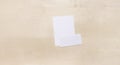 Blank envelope on wood Royalty Free Stock Photo