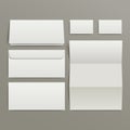 Blank envelopes business card and folder Royalty Free Stock Photo