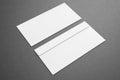 Blank envelopes on dark background