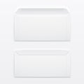 Blank envelopes on gray background.