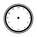 Blank Face Clock