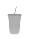 Blank fast food drinking cup isoleted on white, Clipping Paths