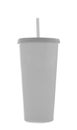 Blank fast food drinking cup isoleted on white, Clipping Paths