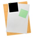 Blank file folder content Royalty Free Stock Photo