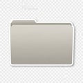 Blank File Folder Icon Design Royalty Free Stock Photo