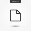 Blank file icon vector illustration