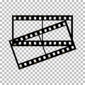 Blank film frame stock illustration. Image of frame film vector Royalty Free Stock Photo