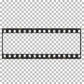 Blank film frame stock illustration. Image of frame film vector