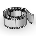 Blank film - rolled Royalty Free Stock Photo