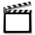 Blank Film slate or clapboard