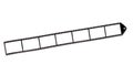 Blank film strip