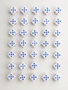 Blank five cross pattern