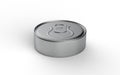Blank flat tin can food container Royalty Free Stock Photo