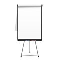 Blank flip chart