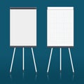 Blank flip chart Royalty Free Stock Photo