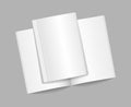 Set blank magazine cover, book, booklet, brochure. Royalty Free Stock Photo