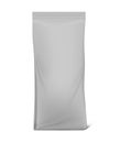 Blank foil gusseted bag, vector mockup. Coffee or tea packaging, mock-up Royalty Free Stock Photo