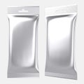 Blank foil pouch silver plastic bag