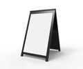 Blank foldable advertising board