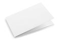 Blank folded card Royalty Free Stock Photo