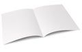Blank folded flyer