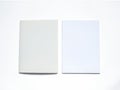 Blank folder with document on white Royalty Free Stock Photo