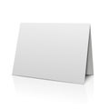 Blank folder paper card isolated on white. Vector template Royalty Free Stock Photo