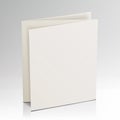 Blank Folder White Brochure. Vector 3D Mockup. Realistic Paper Brochure. Empty Paper Mockup Illustration Royalty Free Stock Photo