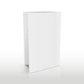 Blank folder white brochure. Vector 3D mockup Royalty Free Stock Photo