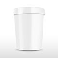 Blank food plastic container