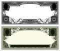 Blank banknote layout