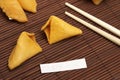 Blank Fortune Cookie Message Royalty Free Stock Photo