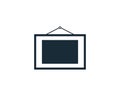 Blank Frame Hanging for your Photo Icon Vector Logo Template Illustration Design Royalty Free Stock Photo