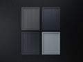 Blank frame on interior wall gray tone color