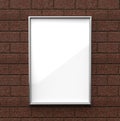 Blank Frames For Posters, Pictures, Arts, Drawings, Scenery And Print Templates, Mock Up Template On Wall Background. 3d render il Royalty Free Stock Photo