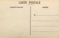 Blank French Postcard