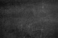 Blank front Real black chalkboard background texture in college Royalty Free Stock Photo