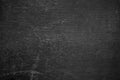 Blank front Real black chalkboard background texture in college Royalty Free Stock Photo