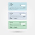 Blank generic bank checks 2